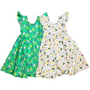 Dot Smile Girls 7 Happy Birthday Empire Dress Lot Fun Twirl Party NWT